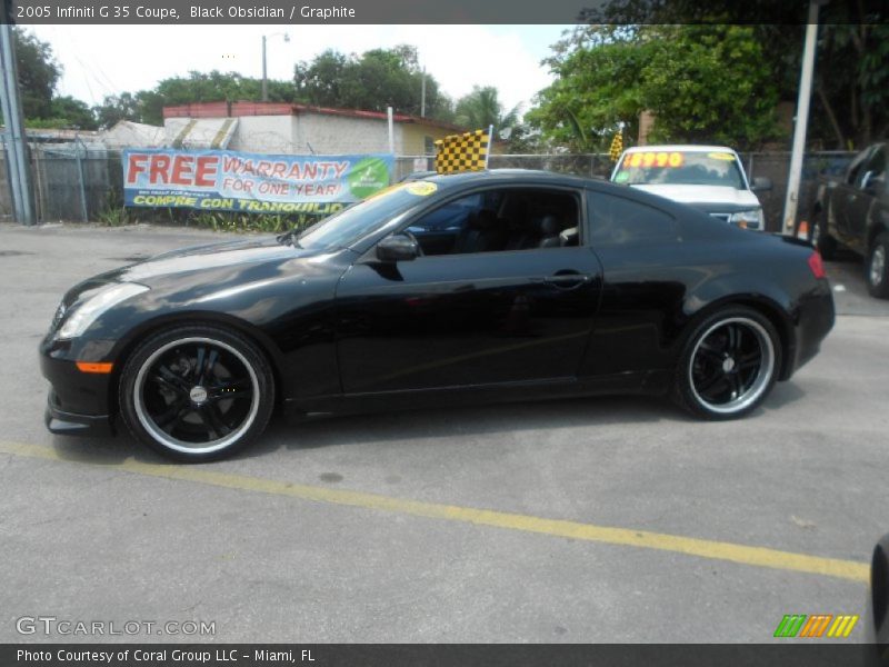 Black Obsidian / Graphite 2005 Infiniti G 35 Coupe