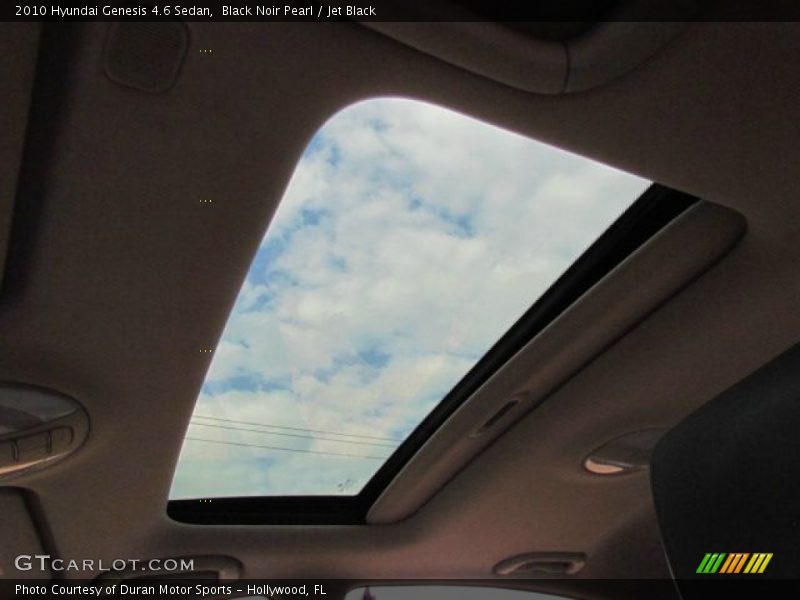 Black Noir Pearl / Jet Black 2010 Hyundai Genesis 4.6 Sedan