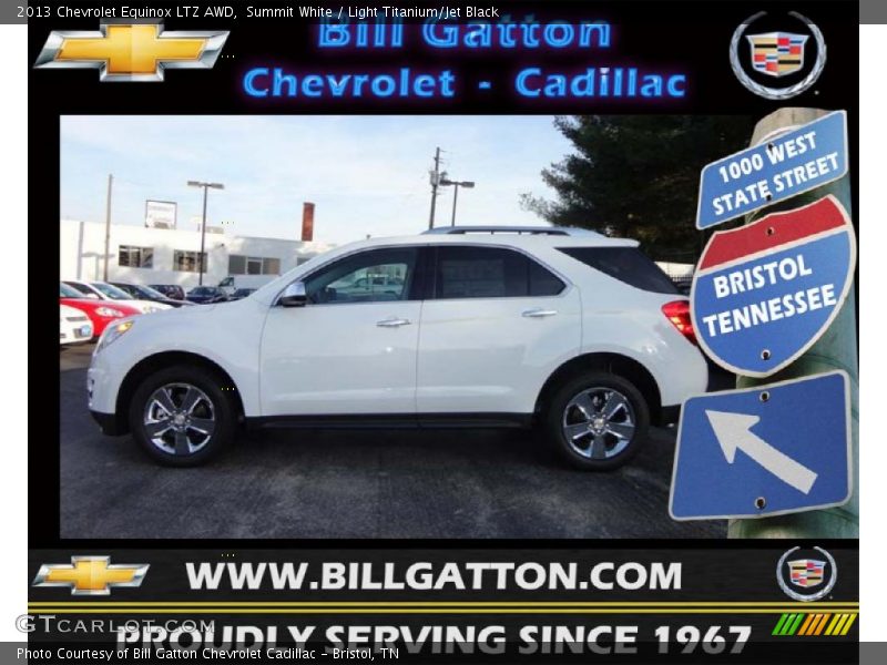 Summit White / Light Titanium/Jet Black 2013 Chevrolet Equinox LTZ AWD