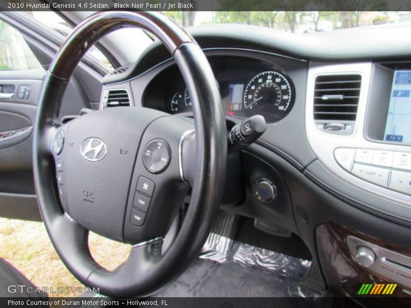 Black Noir Pearl / Jet Black 2010 Hyundai Genesis 4.6 Sedan