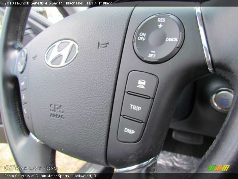 Black Noir Pearl / Jet Black 2010 Hyundai Genesis 4.6 Sedan