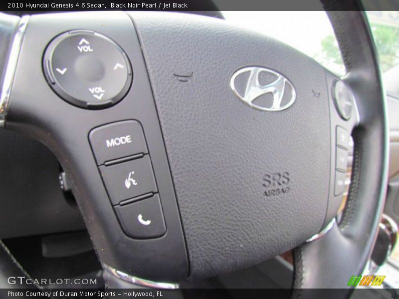 Black Noir Pearl / Jet Black 2010 Hyundai Genesis 4.6 Sedan