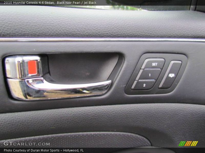 Black Noir Pearl / Jet Black 2010 Hyundai Genesis 4.6 Sedan