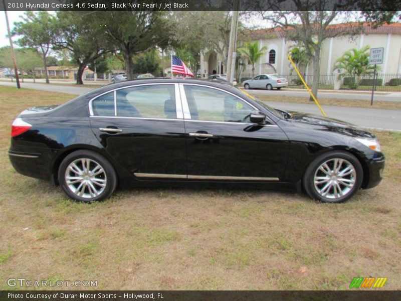 Black Noir Pearl / Jet Black 2010 Hyundai Genesis 4.6 Sedan