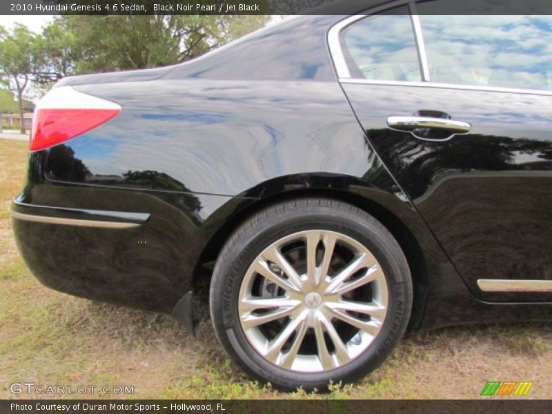 Black Noir Pearl / Jet Black 2010 Hyundai Genesis 4.6 Sedan