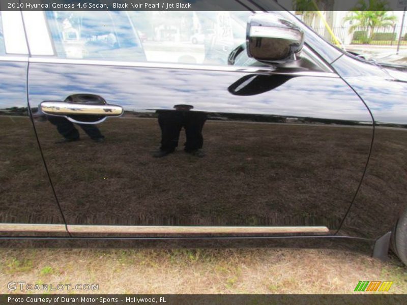 Black Noir Pearl / Jet Black 2010 Hyundai Genesis 4.6 Sedan
