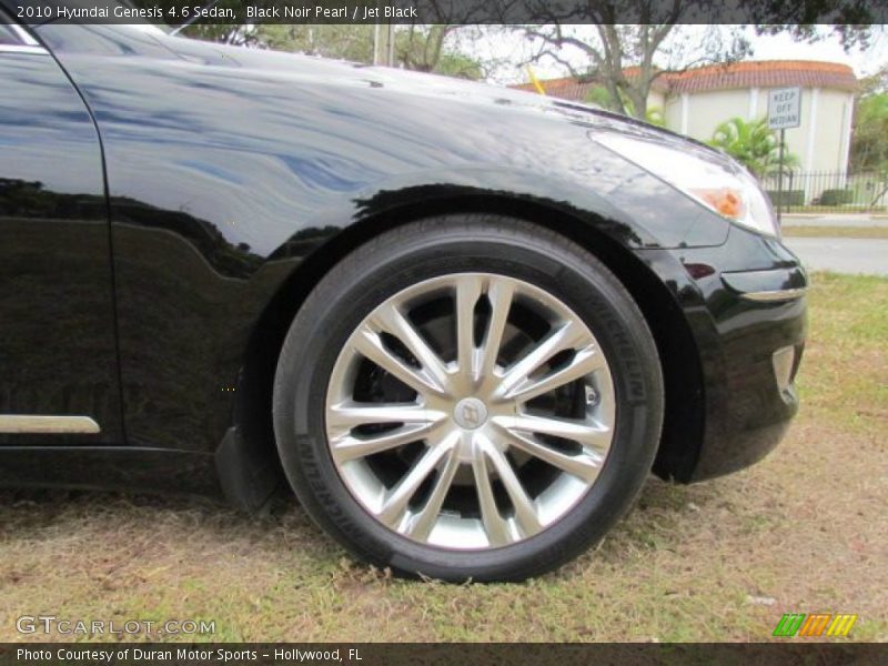 Black Noir Pearl / Jet Black 2010 Hyundai Genesis 4.6 Sedan