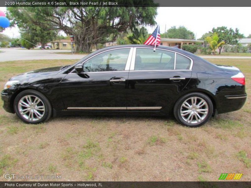 Black Noir Pearl / Jet Black 2010 Hyundai Genesis 4.6 Sedan