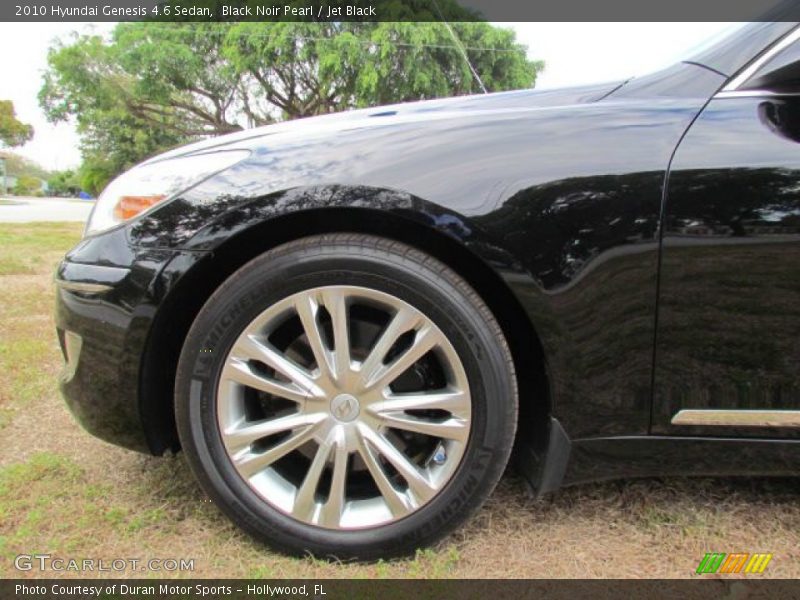 Black Noir Pearl / Jet Black 2010 Hyundai Genesis 4.6 Sedan
