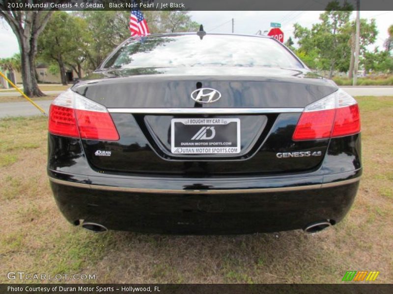 Black Noir Pearl / Jet Black 2010 Hyundai Genesis 4.6 Sedan