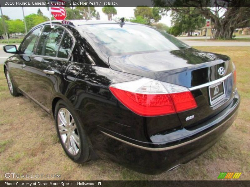 Black Noir Pearl / Jet Black 2010 Hyundai Genesis 4.6 Sedan