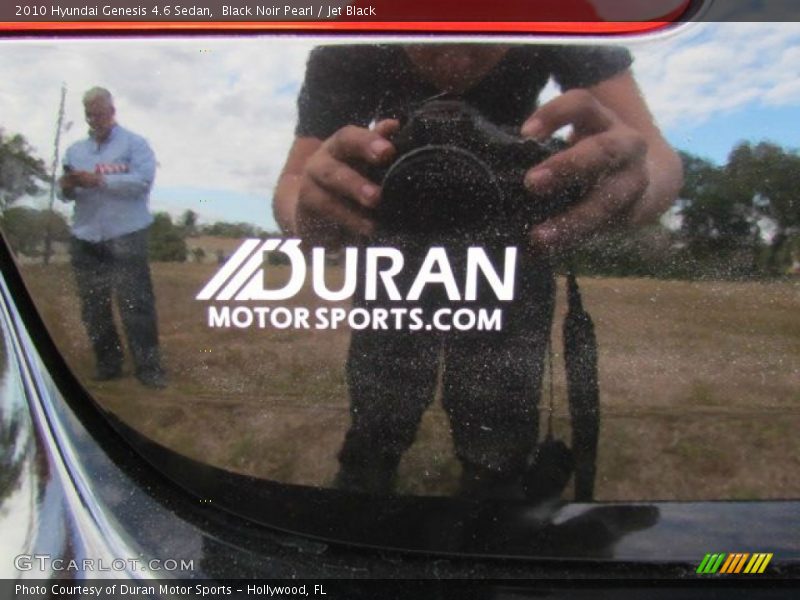 Black Noir Pearl / Jet Black 2010 Hyundai Genesis 4.6 Sedan