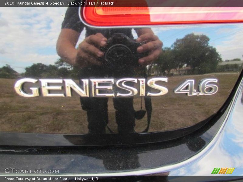 Black Noir Pearl / Jet Black 2010 Hyundai Genesis 4.6 Sedan