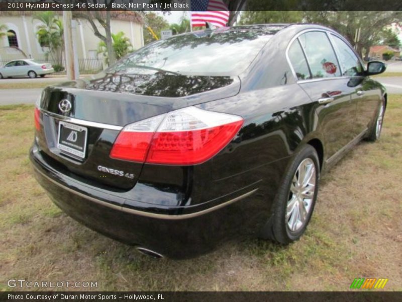 Black Noir Pearl / Jet Black 2010 Hyundai Genesis 4.6 Sedan