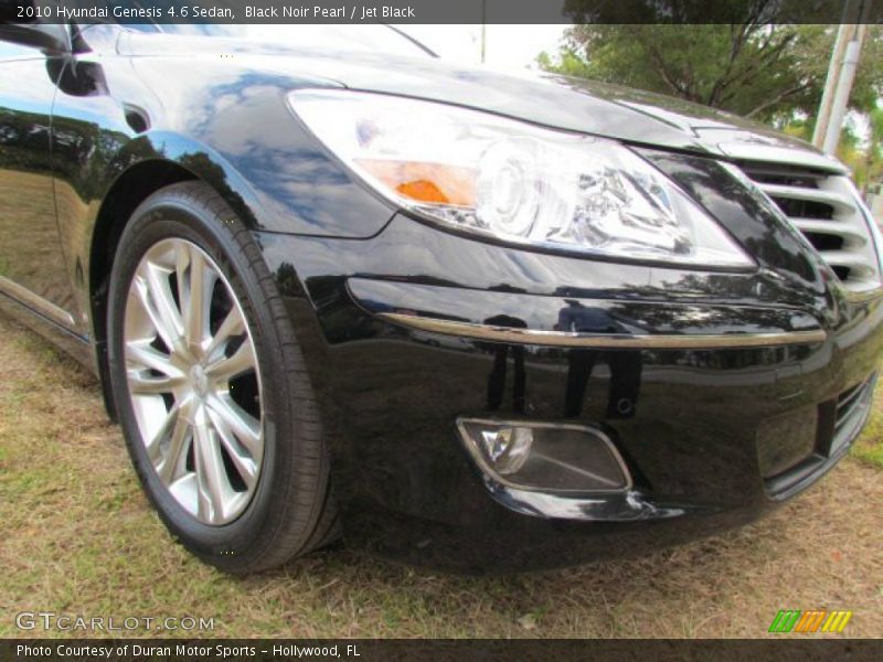 Black Noir Pearl / Jet Black 2010 Hyundai Genesis 4.6 Sedan