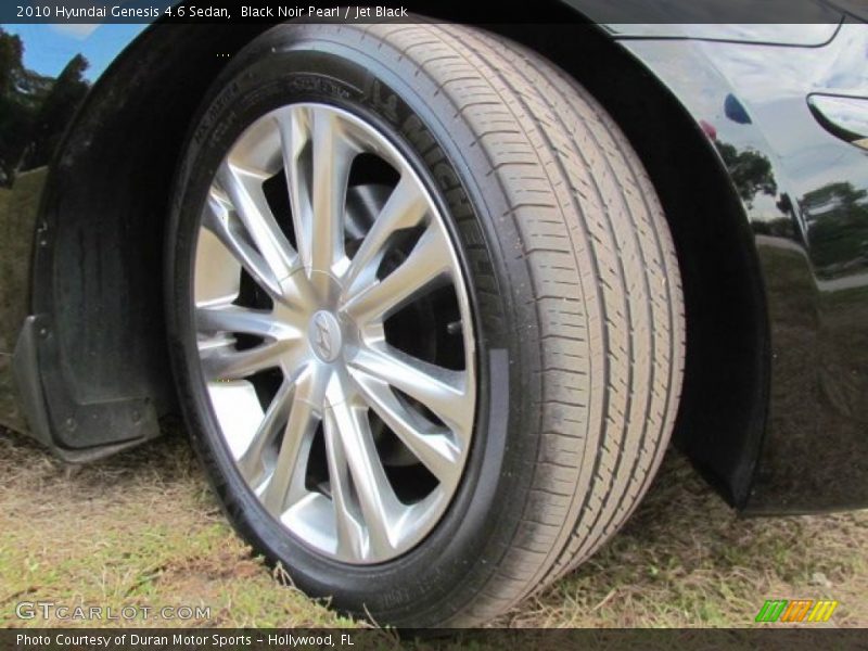 Black Noir Pearl / Jet Black 2010 Hyundai Genesis 4.6 Sedan