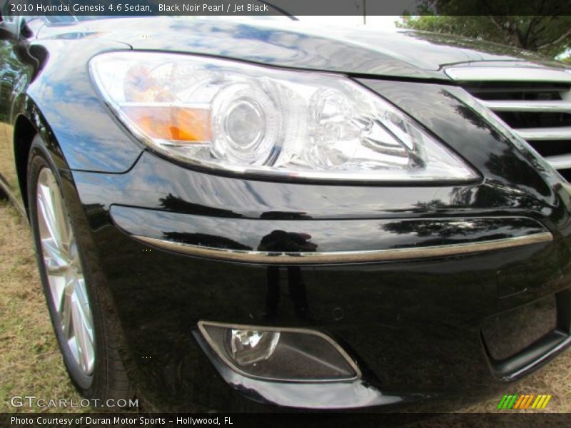 Black Noir Pearl / Jet Black 2010 Hyundai Genesis 4.6 Sedan