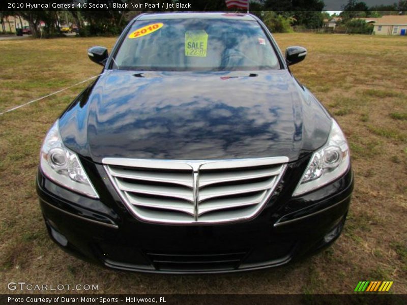 Black Noir Pearl / Jet Black 2010 Hyundai Genesis 4.6 Sedan