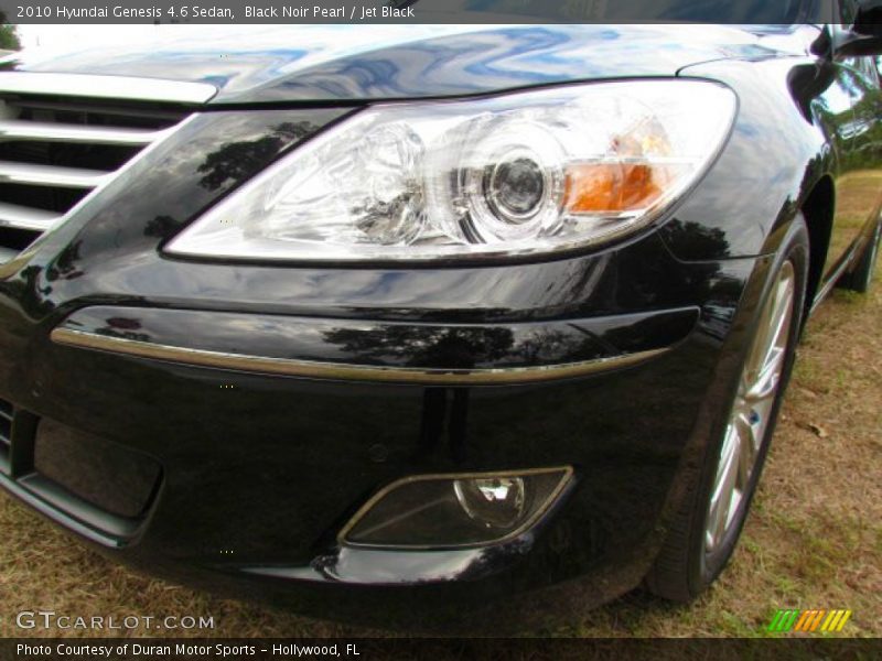 Black Noir Pearl / Jet Black 2010 Hyundai Genesis 4.6 Sedan