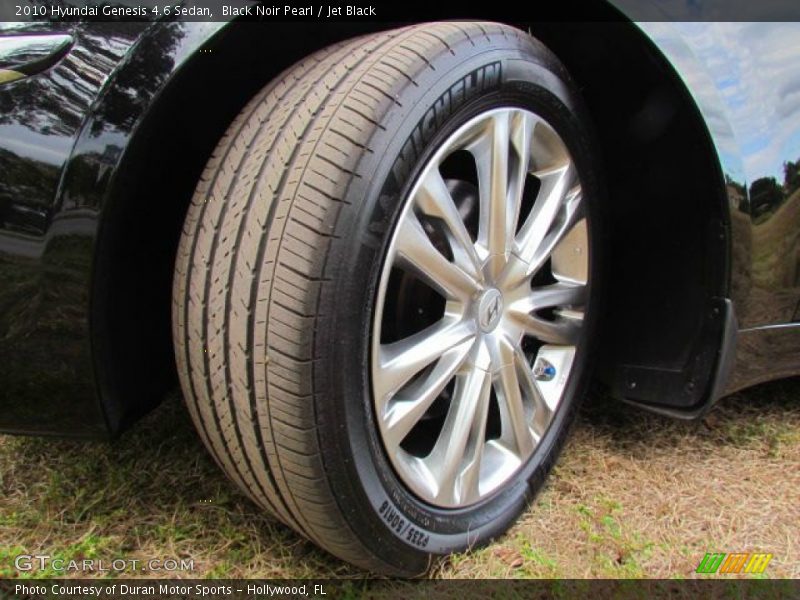 Black Noir Pearl / Jet Black 2010 Hyundai Genesis 4.6 Sedan