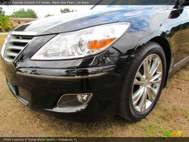 Black Noir Pearl / Jet Black 2010 Hyundai Genesis 4.6 Sedan