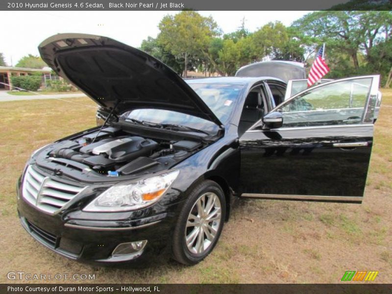 Black Noir Pearl / Jet Black 2010 Hyundai Genesis 4.6 Sedan