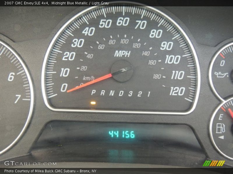 Midnight Blue Metallic / Light Gray 2007 GMC Envoy SLE 4x4