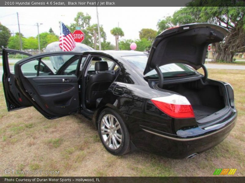 Black Noir Pearl / Jet Black 2010 Hyundai Genesis 4.6 Sedan