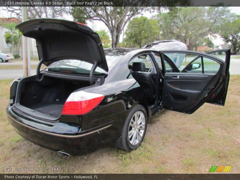 Black Noir Pearl / Jet Black 2010 Hyundai Genesis 4.6 Sedan