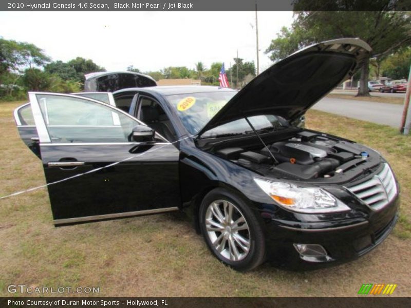 Black Noir Pearl / Jet Black 2010 Hyundai Genesis 4.6 Sedan
