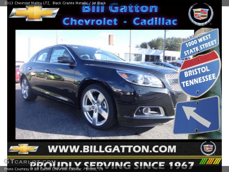 Black Granite Metallic / Jet Black 2013 Chevrolet Malibu LTZ