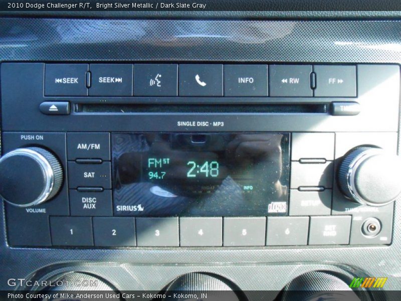 Bright Silver Metallic / Dark Slate Gray 2010 Dodge Challenger R/T