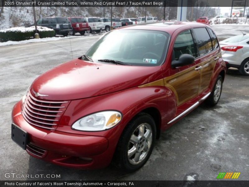 Inferno Red Crystal Pearl / Taupe/Pearl Beige 2005 Chrysler PT Cruiser Limited Turbo