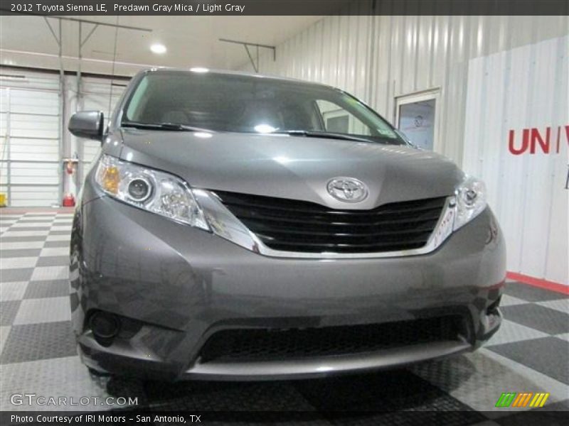 Predawn Gray Mica / Light Gray 2012 Toyota Sienna LE