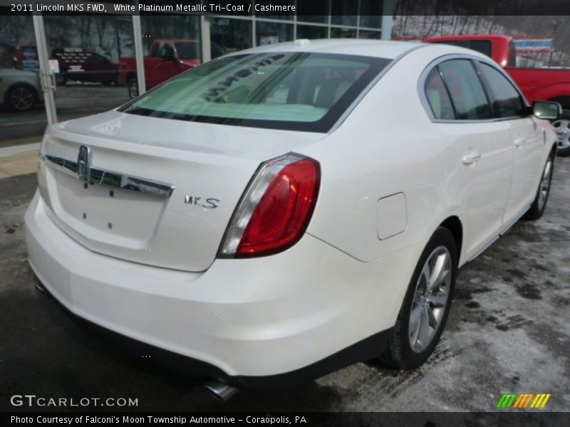 White Platinum Metallic Tri-Coat / Cashmere 2011 Lincoln MKS FWD