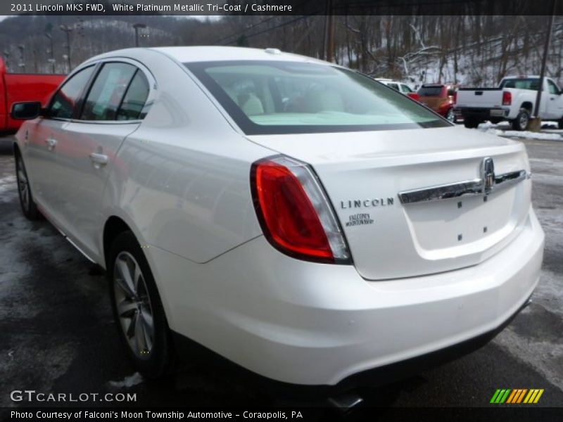 White Platinum Metallic Tri-Coat / Cashmere 2011 Lincoln MKS FWD