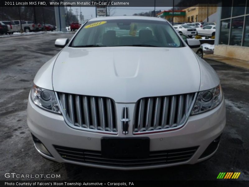 White Platinum Metallic Tri-Coat / Cashmere 2011 Lincoln MKS FWD