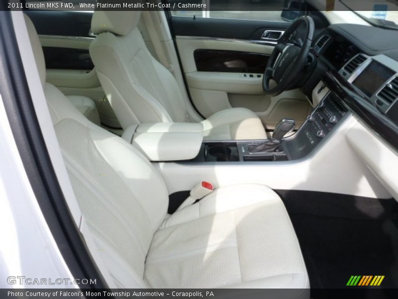 White Platinum Metallic Tri-Coat / Cashmere 2011 Lincoln MKS FWD