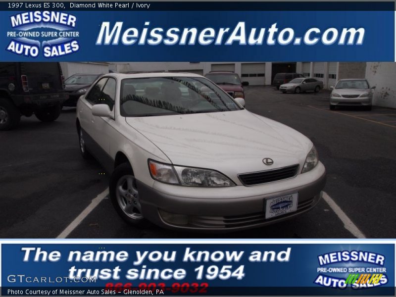 Diamond White Pearl / Ivory 1997 Lexus ES 300