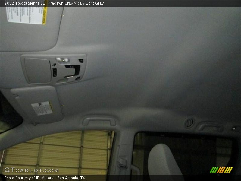 Predawn Gray Mica / Light Gray 2012 Toyota Sienna LE