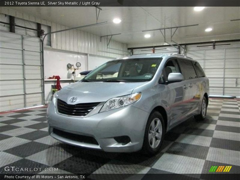 Silver Sky Metallic / Light Gray 2012 Toyota Sienna LE