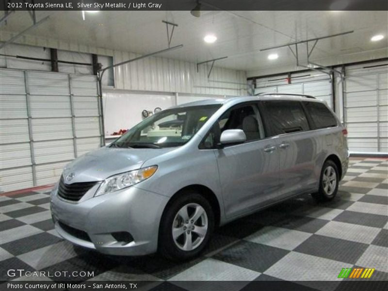 Silver Sky Metallic / Light Gray 2012 Toyota Sienna LE
