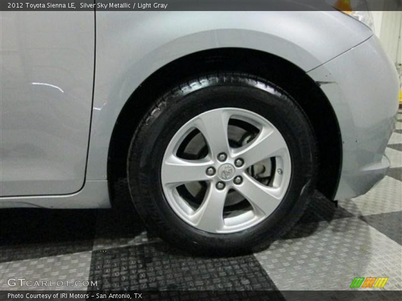 Silver Sky Metallic / Light Gray 2012 Toyota Sienna LE