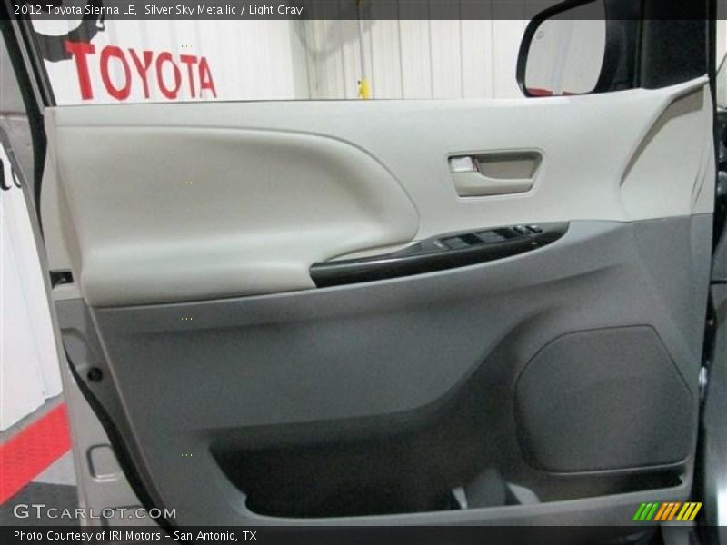 Silver Sky Metallic / Light Gray 2012 Toyota Sienna LE