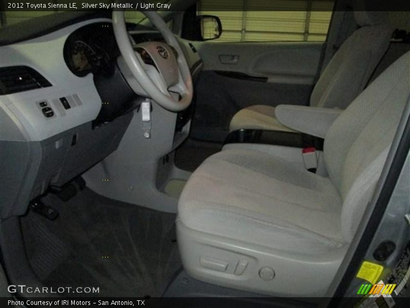 Silver Sky Metallic / Light Gray 2012 Toyota Sienna LE