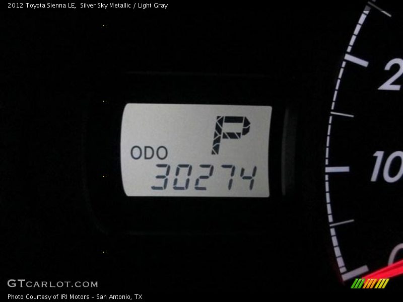 Silver Sky Metallic / Light Gray 2012 Toyota Sienna LE