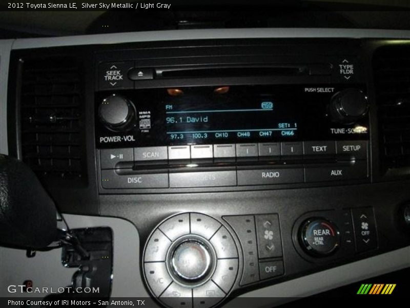 Silver Sky Metallic / Light Gray 2012 Toyota Sienna LE
