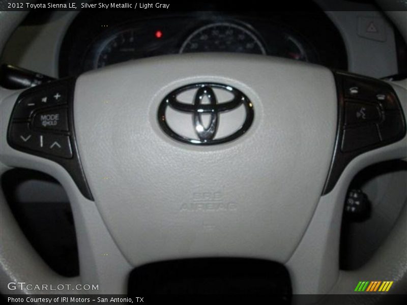 Silver Sky Metallic / Light Gray 2012 Toyota Sienna LE