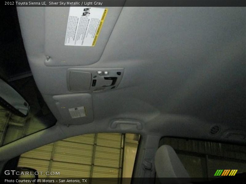 Silver Sky Metallic / Light Gray 2012 Toyota Sienna LE