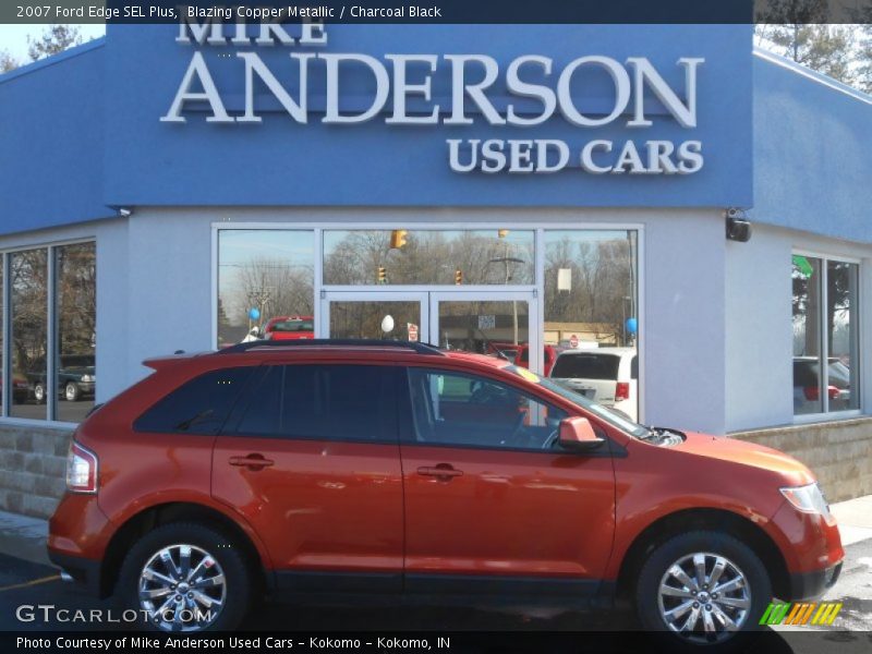 Blazing Copper Metallic / Charcoal Black 2007 Ford Edge SEL Plus
